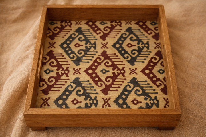 Wooden Rectangular Tray 18×12 Inch for Serving & Décor