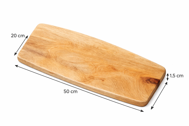 "Mango Wood Kitchen & Table Board – Perfect for Chopping, Serving, and Slicing"