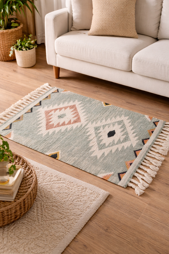 Cotton Wool Rug – Soft, Sustainable, and Stylish Home Décor