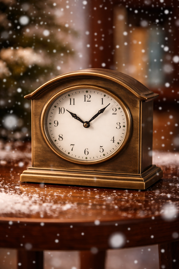 Hut Design Table Clock – Modern Decorative Timepiece