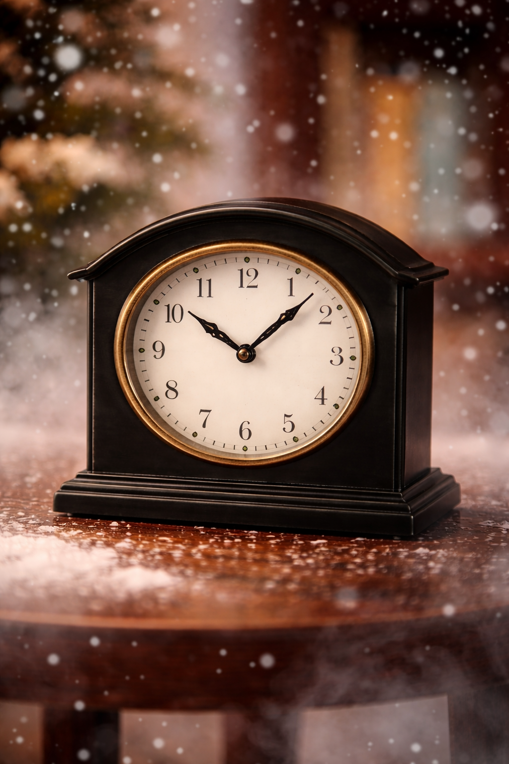 Hut Design Table Clock – Modern Decorative Timepiece