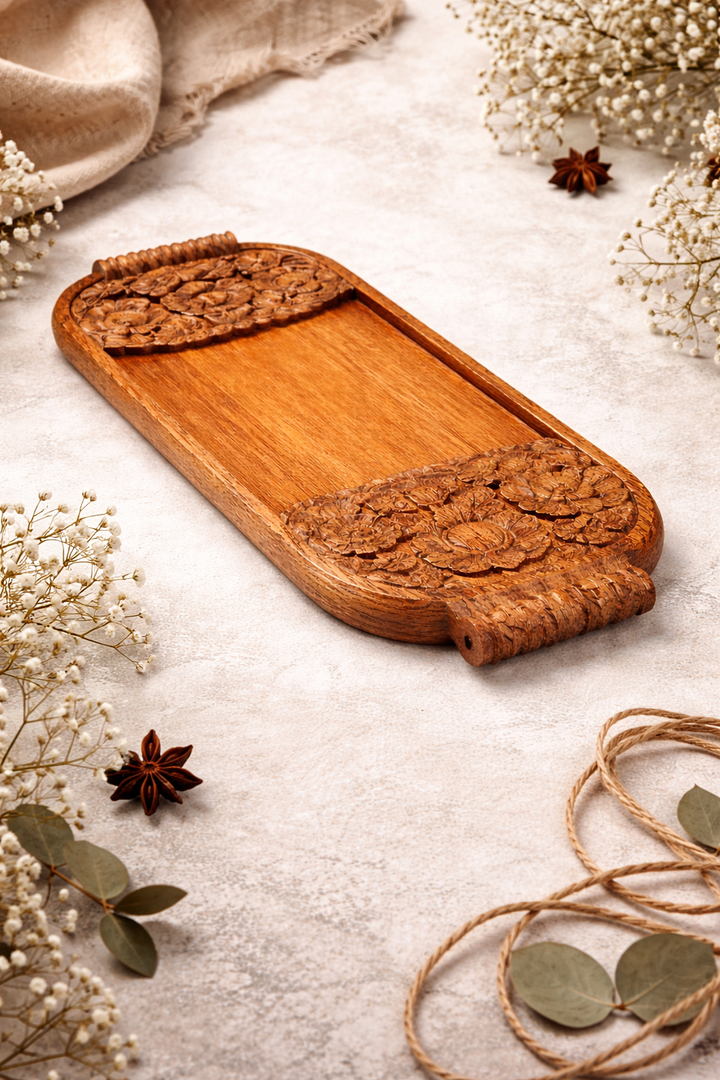 Handcrafted Wooden Platter Tabletop Décor & Serving Board