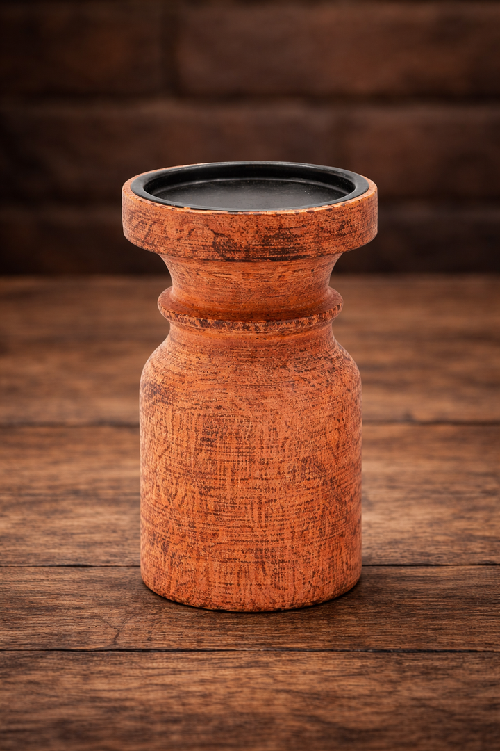 Wooden Candle Holder Set – Handcrafted Decorative Holders