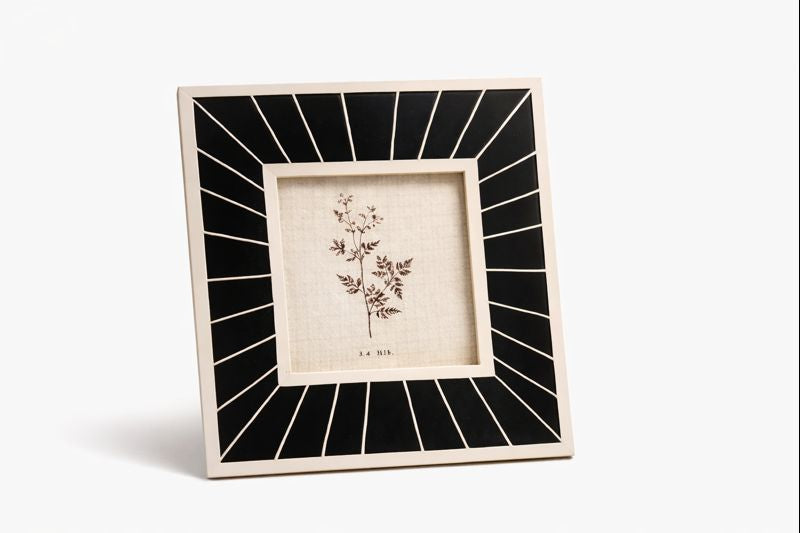 Minimalist Resin Photo Frame 4x4 Black Finish