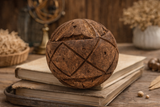 Artistic Wooden Carved Ball Cross Pattern DÃ©cor Accent