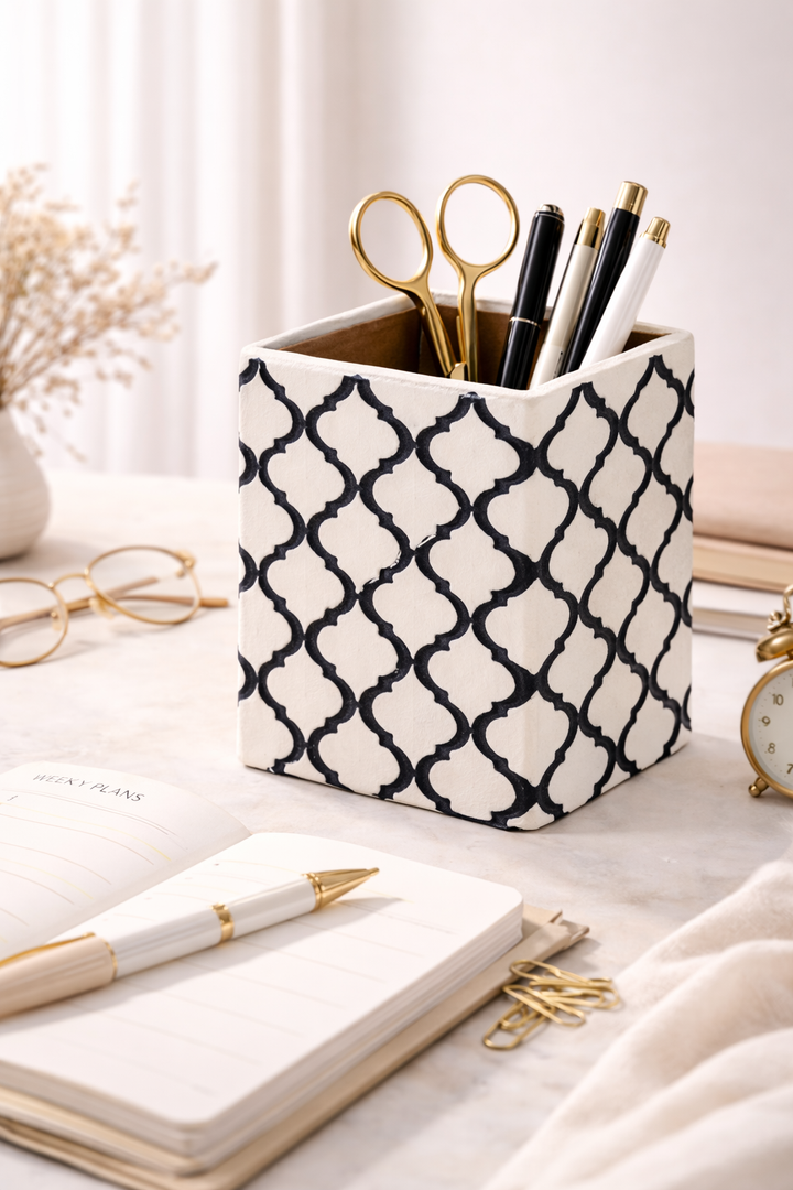 Resin Pen Holder Desk Organizer for Home & Office