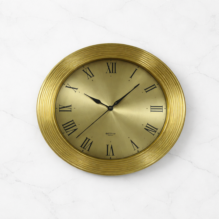 Copper Aluminum Wall Clock – Elegant Timepiece for Contemporary Interiors