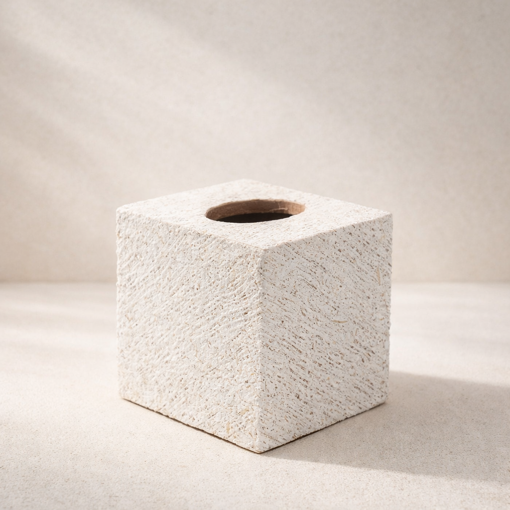 Handcrafted Wooden Square Tissue Box for Home & Office