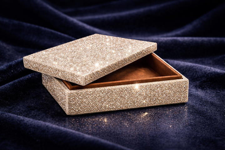 Handcrafted Shell & Resin Decorative Storage Box