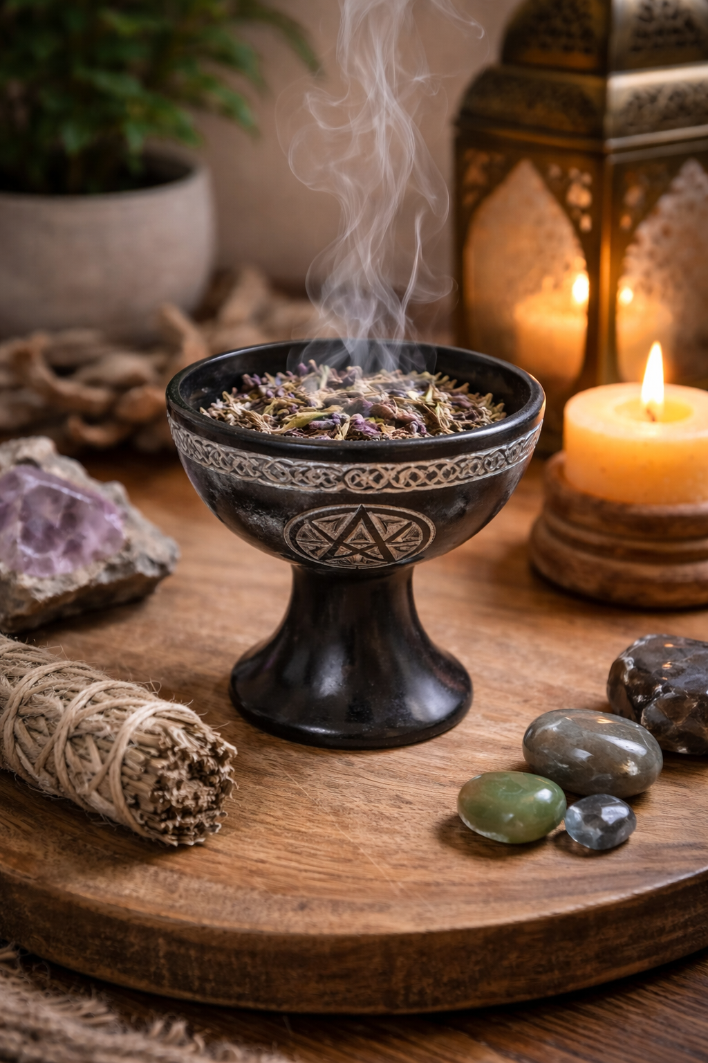 Traditional Black Soapstone Decorative Bowl for Home Styling