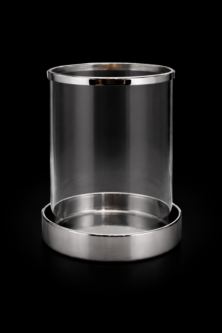 Classic Steel & Glass Candle Lantern