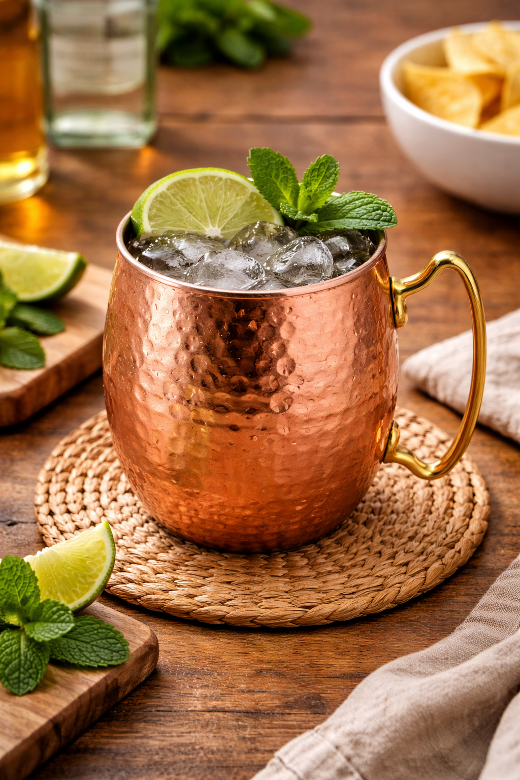 Timeless Steel & Brass Mule Mug – 16oz for a Perfect Pour