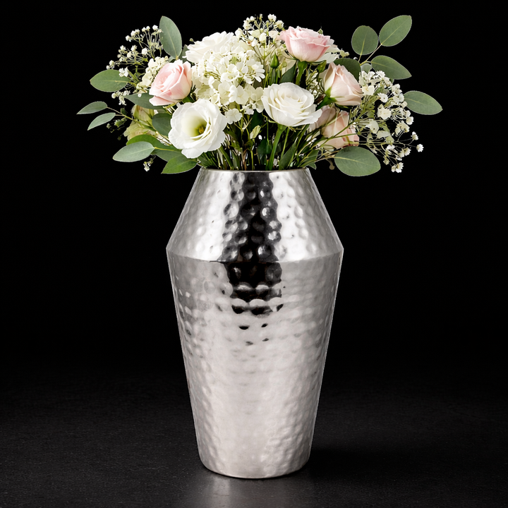 Elegant Stainless Steel Flower Vase for Modern Interiors – 7×12 Inches