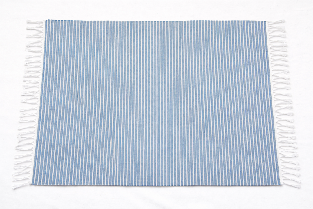Eco-Friendly Woven Full Stripe Floor Mat – Soft & Absorbent