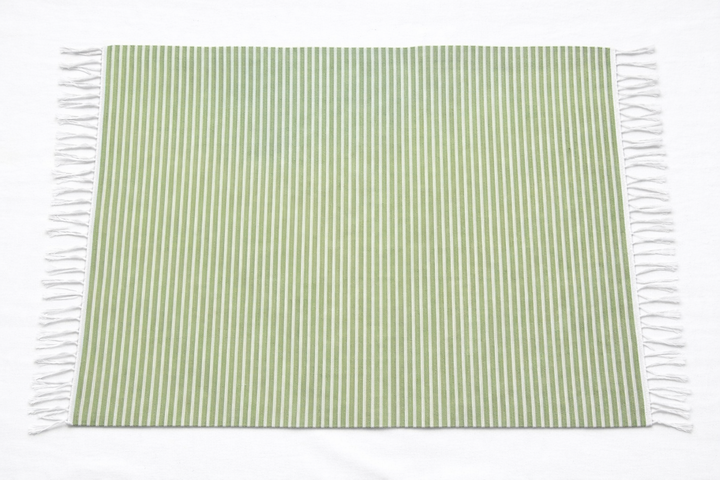 Eco-Friendly Woven Full Stripe Floor Mat – Soft & Absorbent