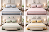 Classic Cotton Slub Bedcover with 2 Pillow Covers â€“ Minimal & Elegant