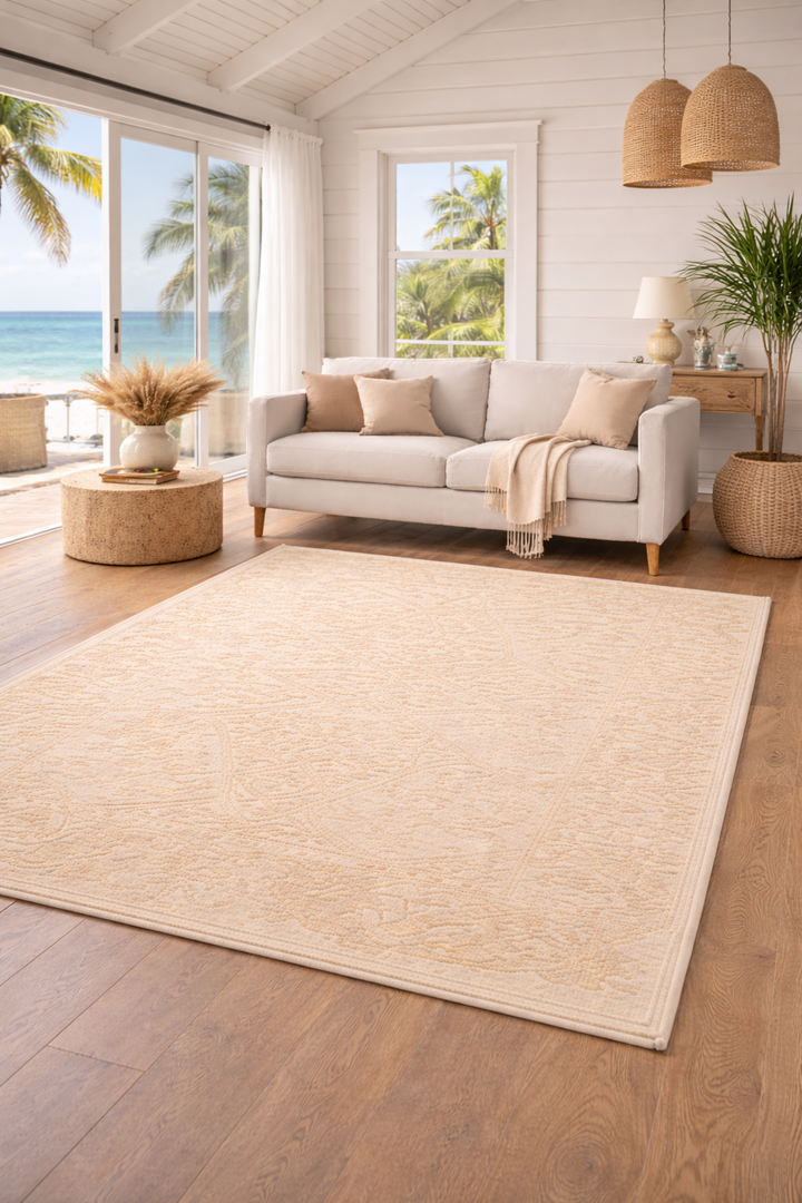 Zayn Hand Knotted Wool Rug – Natural Wool