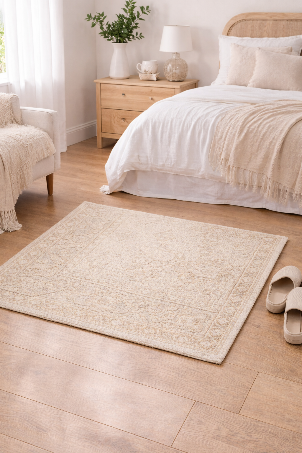 Denzel Hand Knotted Wool Rug for Entryways