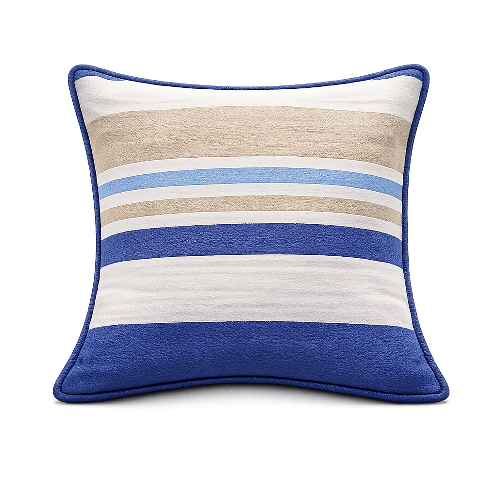 Woven Horizontal Stripe Cotton Cushion Covers – 2 Pieces