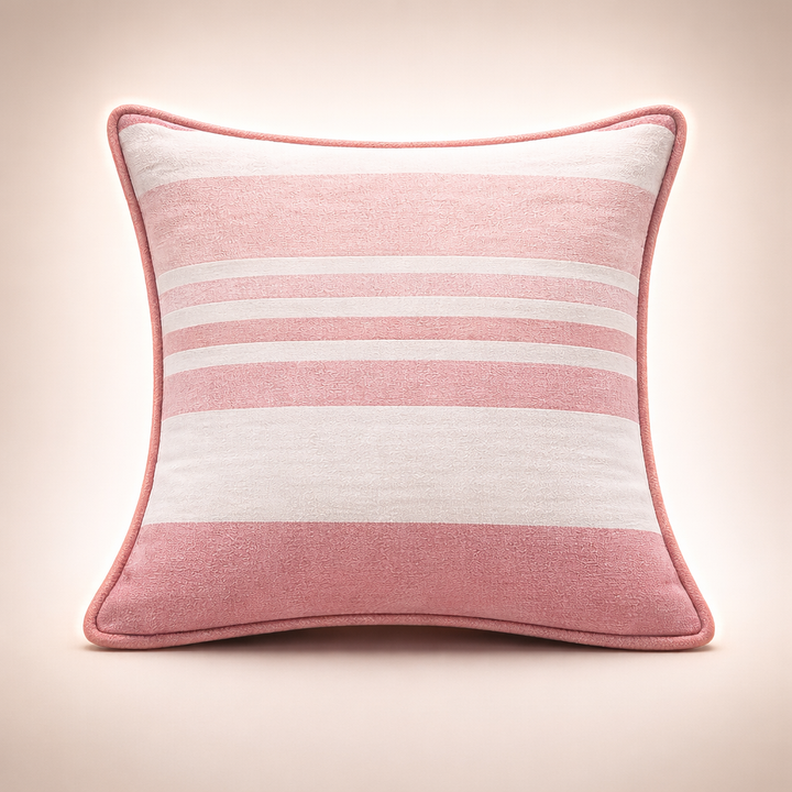 Woven Horizontal Stripe Cotton Cushion Covers – 2 Pieces