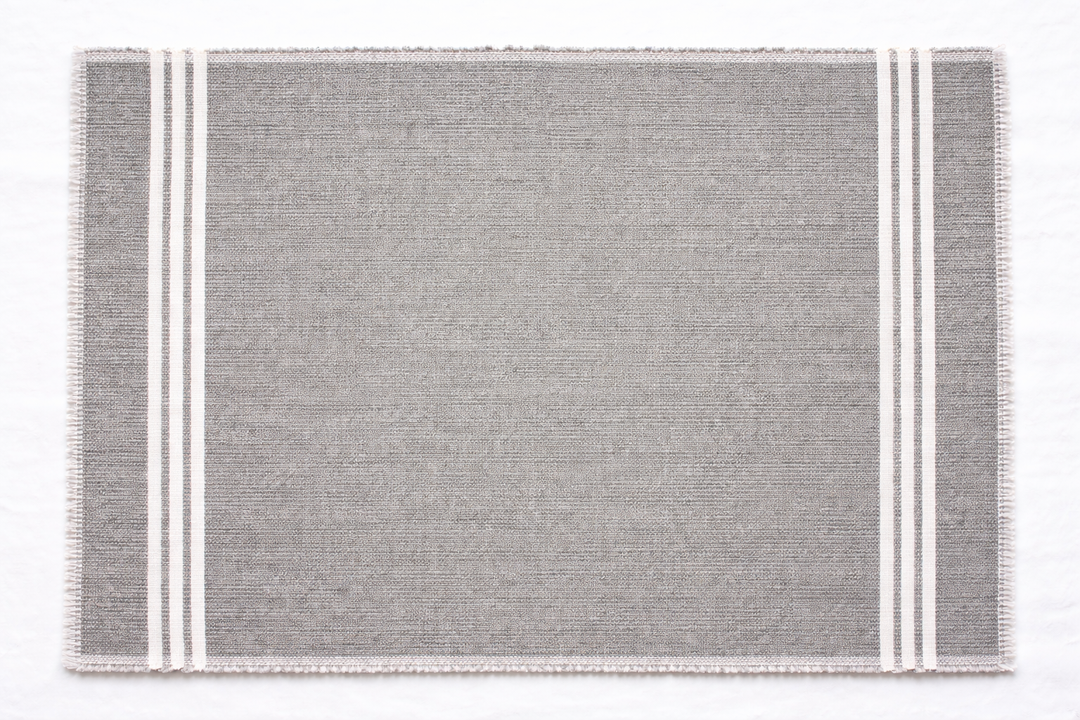 Eco-Friendly Cotton Woven Stripe Table Mats – Set of 2