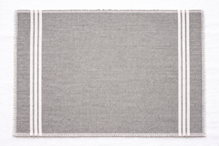 Eco-Friendly Cotton Woven Stripe Table Mats – Set of 2