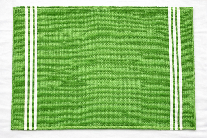 Eco-Friendly Cotton Woven Stripe Table Mats – Set of 2