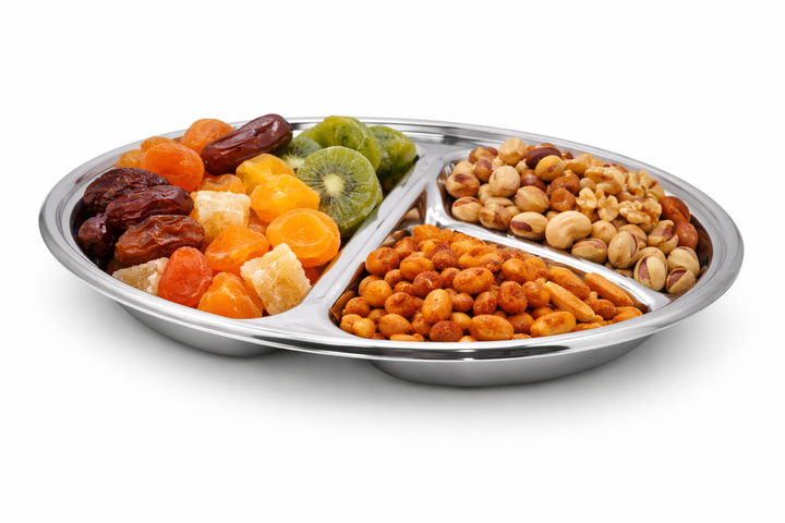 Premium Stainless Steel Nut Serving Dish – 9 x 6 inches Rectangular Tray