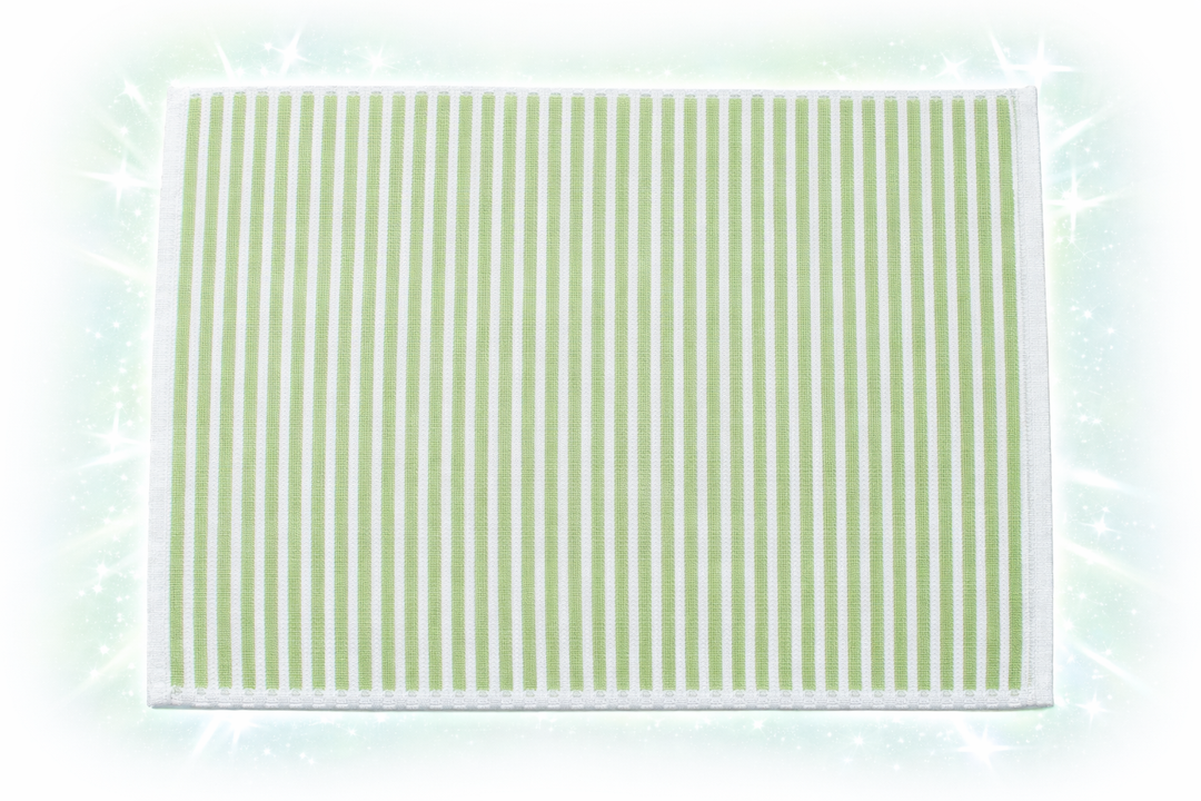 Durable Cotton Woven Full Stripe Table Mats – Set of 2
