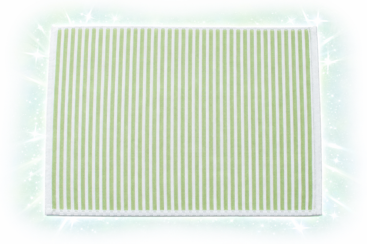 Durable Cotton Woven Full Stripe Table Mats – Set of 2