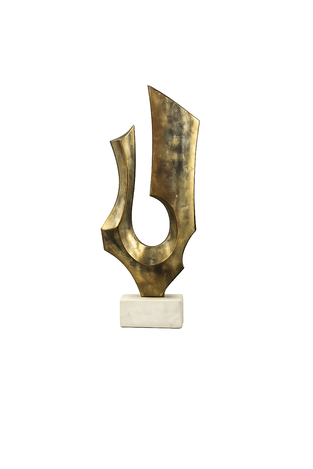 Minimalist Curved Aluminium Art Décor Accent for Home & Office