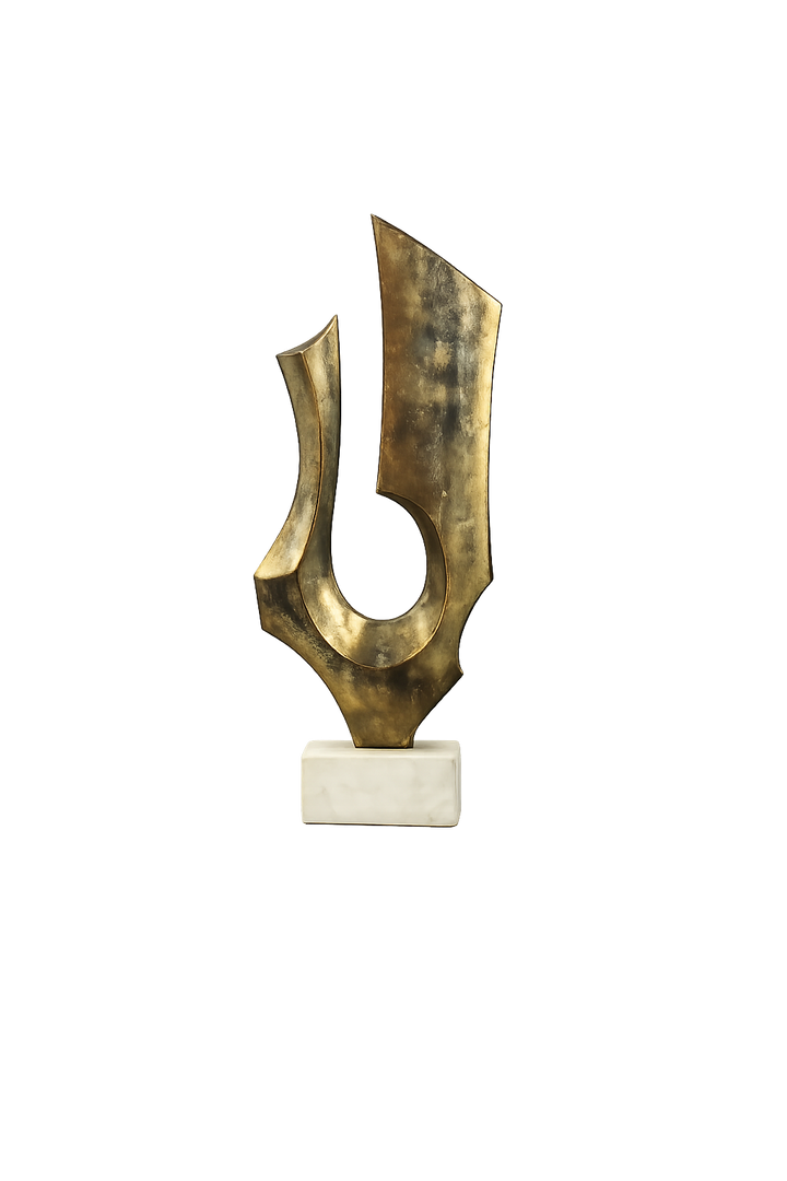 Minimalist Curved Aluminium Art Décor Accent for Home & Office