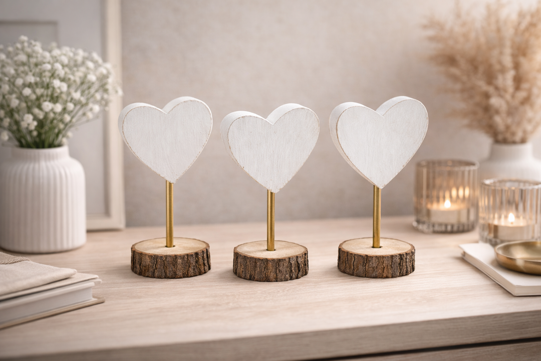 Elegant Honest Heart Decorative Accent for Shelves and Tabletops