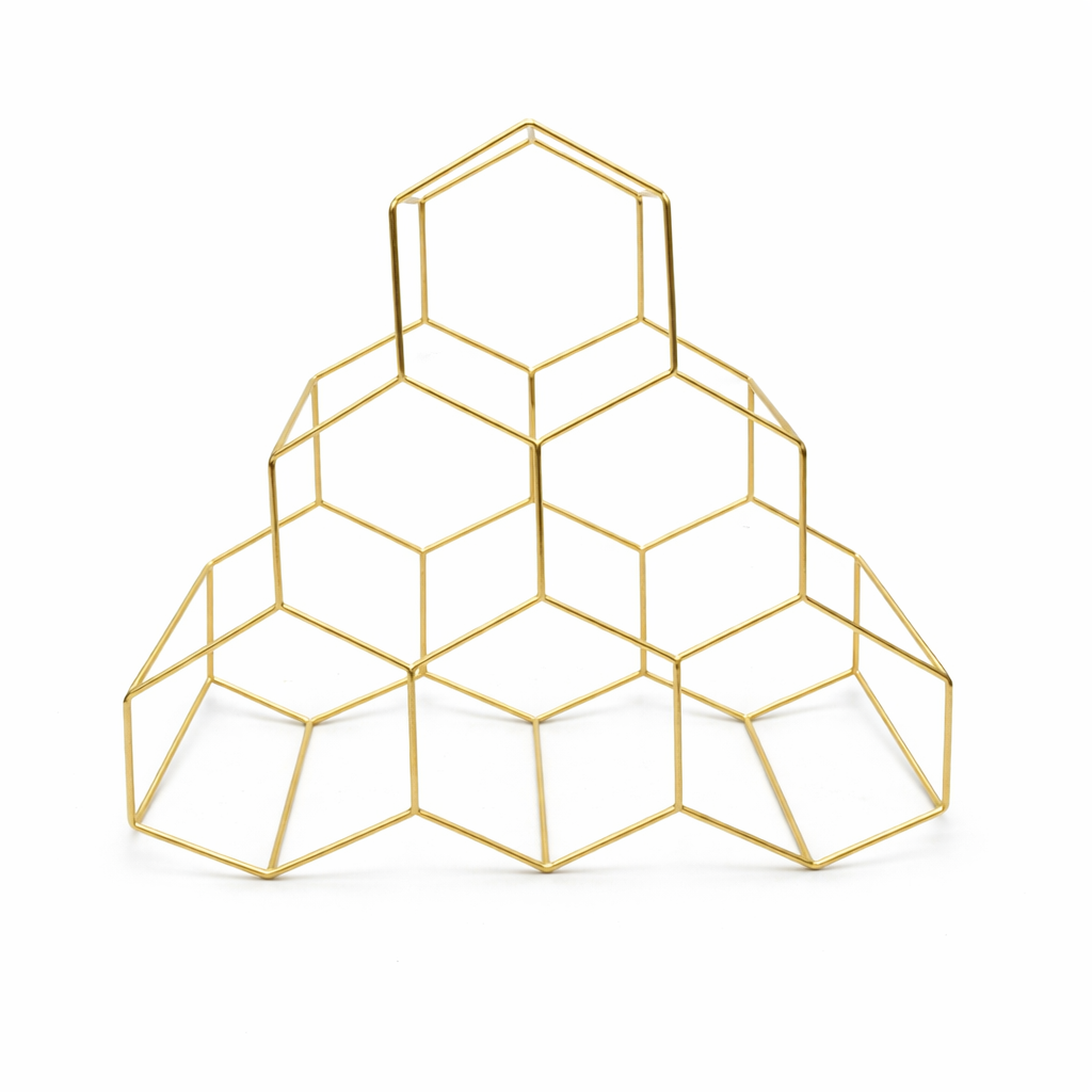 Modern Stainless Steel Wine Rack – Sleek Bottle Display, 13x13 Inches