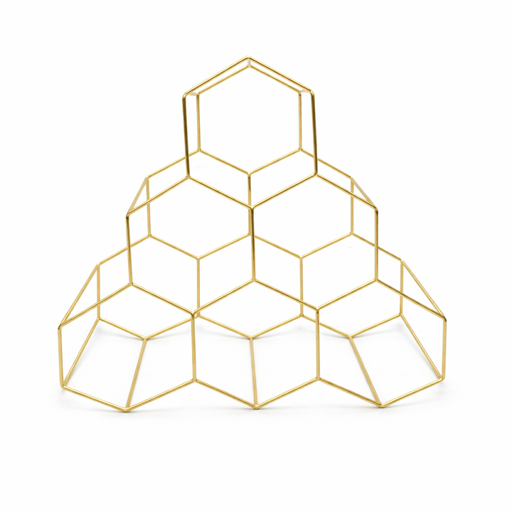 Modern Stainless Steel Wine Rack – Sleek Bottle Display, 13x13 Inches