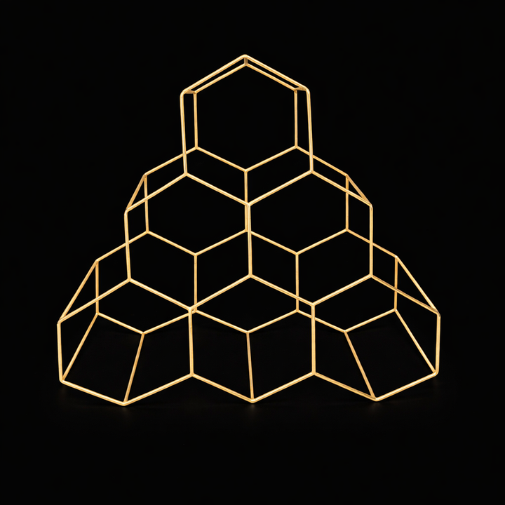 Modern Stainless Steel Wine Rack – Sleek Bottle Display, 13x13 Inches