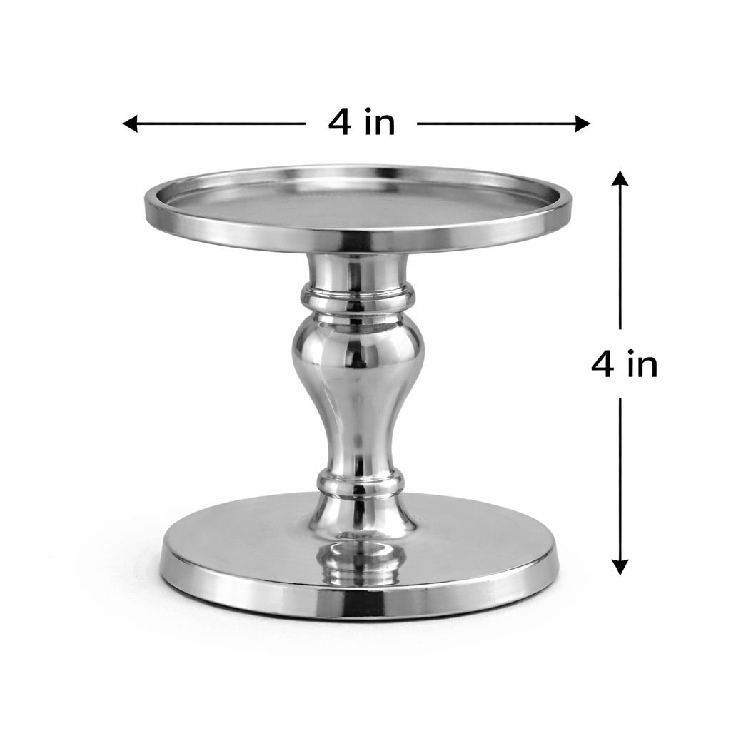 Premium Aluminium Candle Stand | Minimal Table Décor Accent | 4 Inch