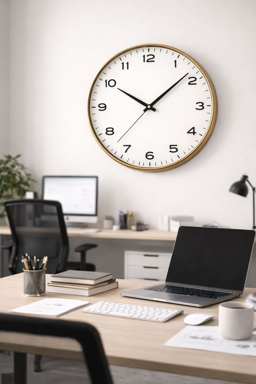 Stainless Steel Classic Wall Clock – Stylish Home & Office Timepiece