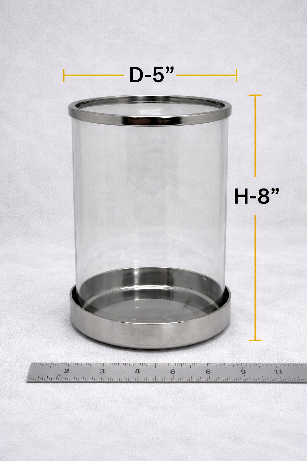 Classic Steel & Glass Candle Lantern