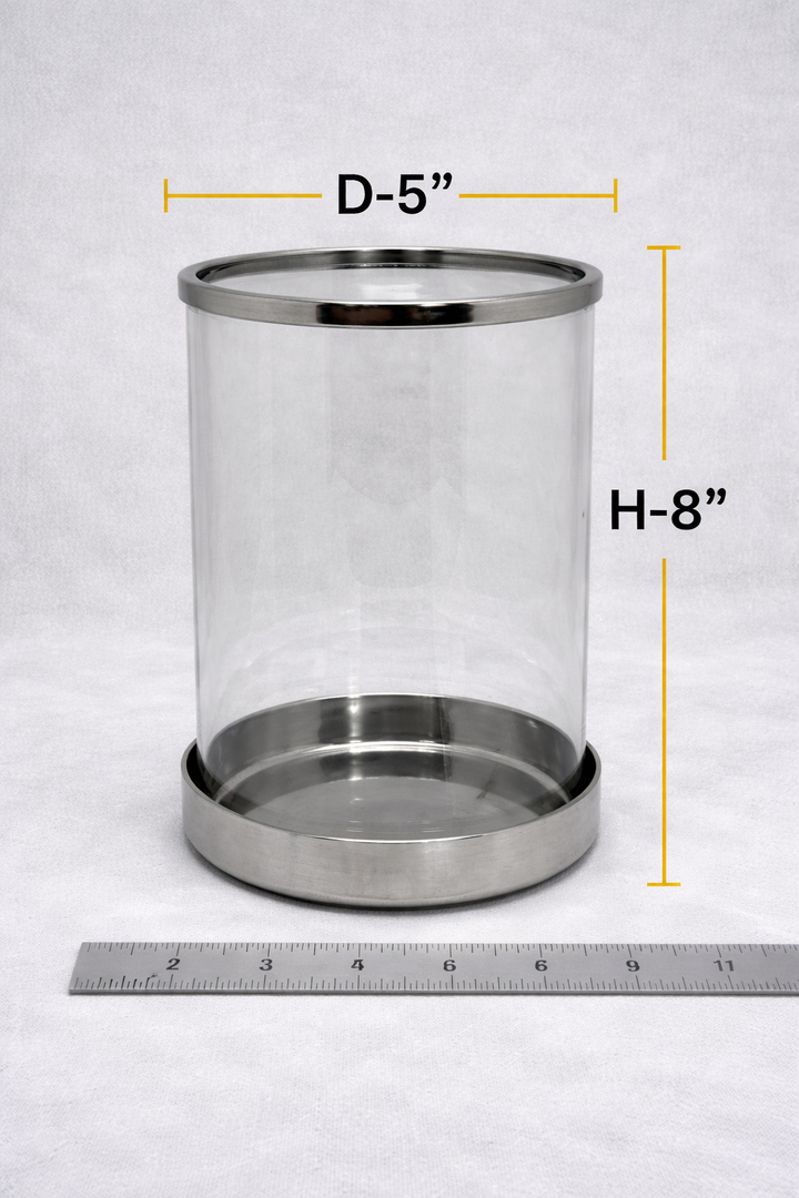 Classic Steel & Glass Candle Lantern