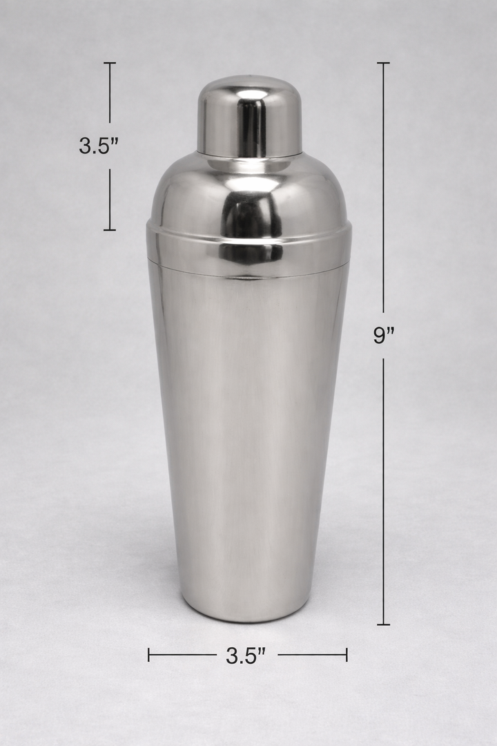 Professional Stainless Steel Cocktail Shaker – 24oz of Smooth Mixing