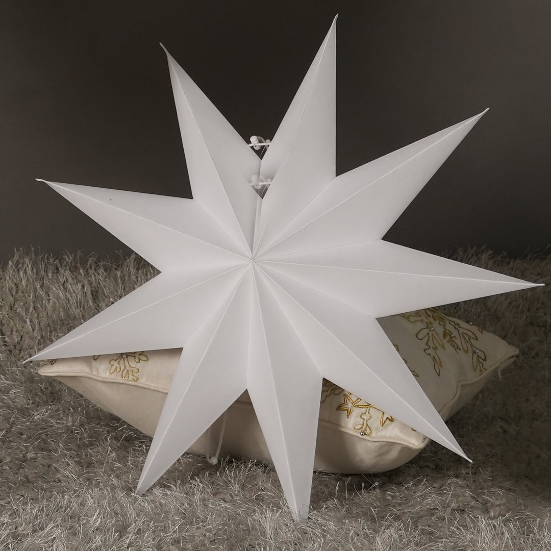 Christmas Paper Star | Handmade Decor Hanging Ornament | 56 Cm