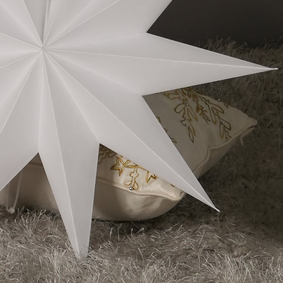 Christmas Paper Star | Handmade Decor Hanging Ornament | 56 Cm