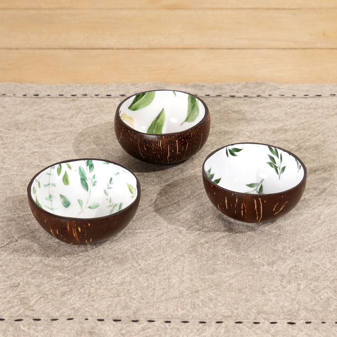 Artisan Hand-Painted Coconut Bowls