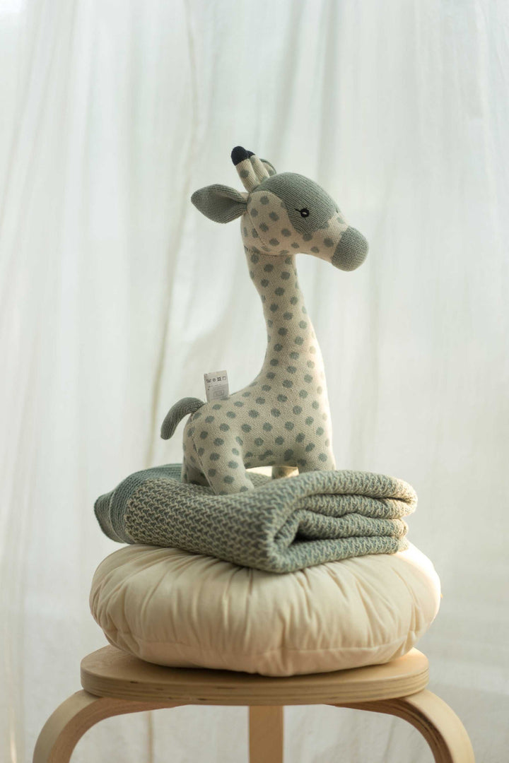 Polka Dotted Giraffe Soft Cuddle Toy for Babies