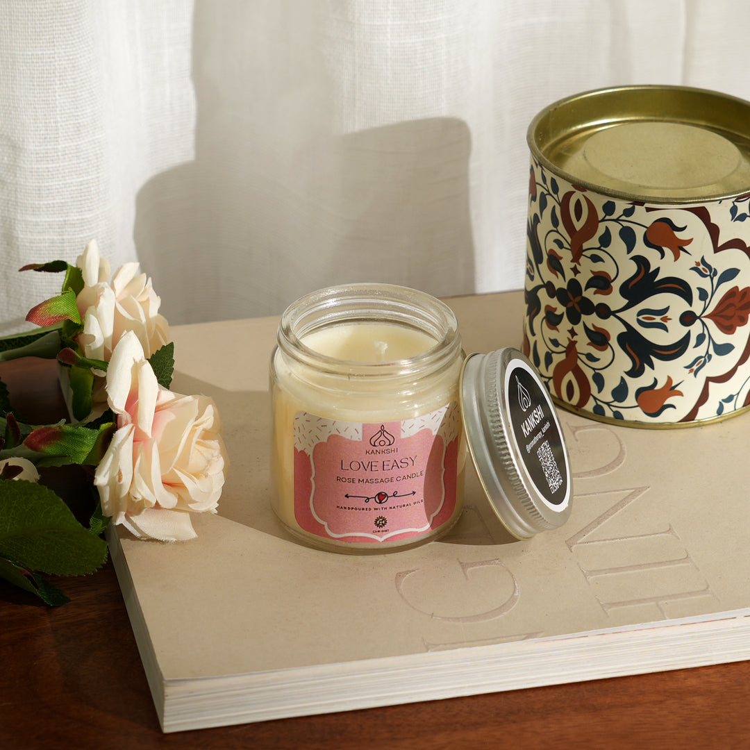 Rose Massage Candle - Relaxing & Nourishing