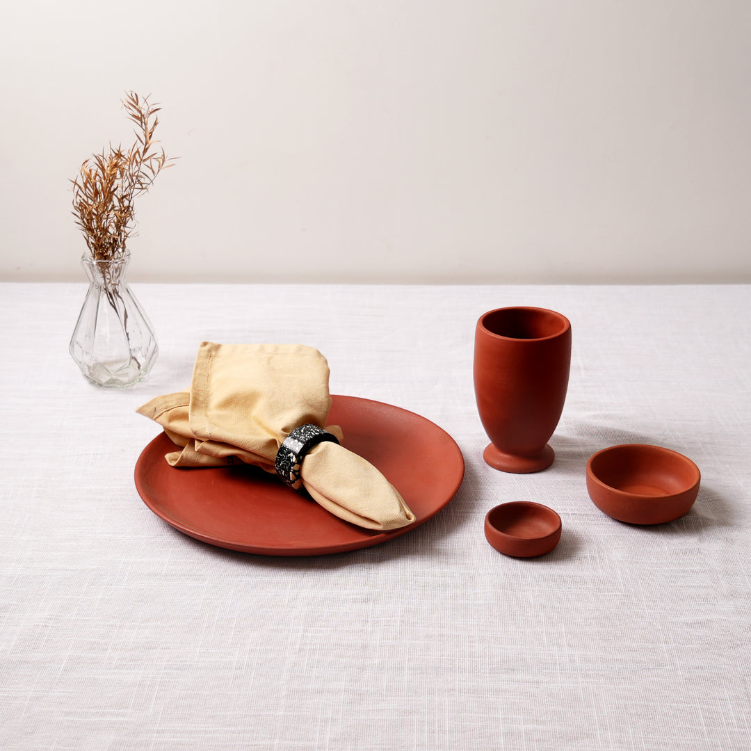 Rustic Terracotta Dinnerware Set