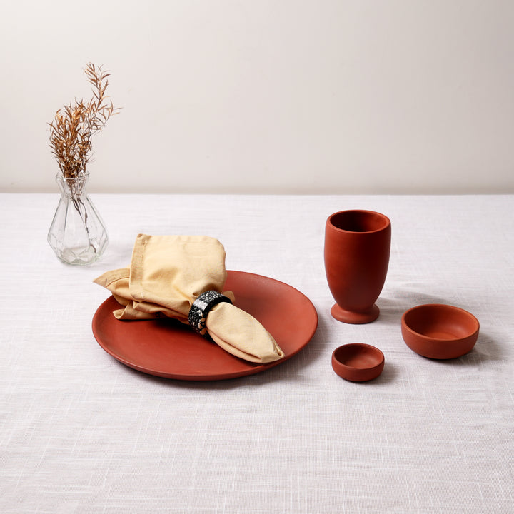 Rustic Terracotta Dinnerware Set
