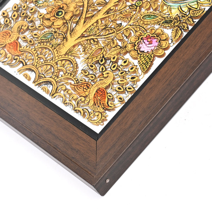 Tree of Life Mirror Painting – Hand-Painted Wall Art