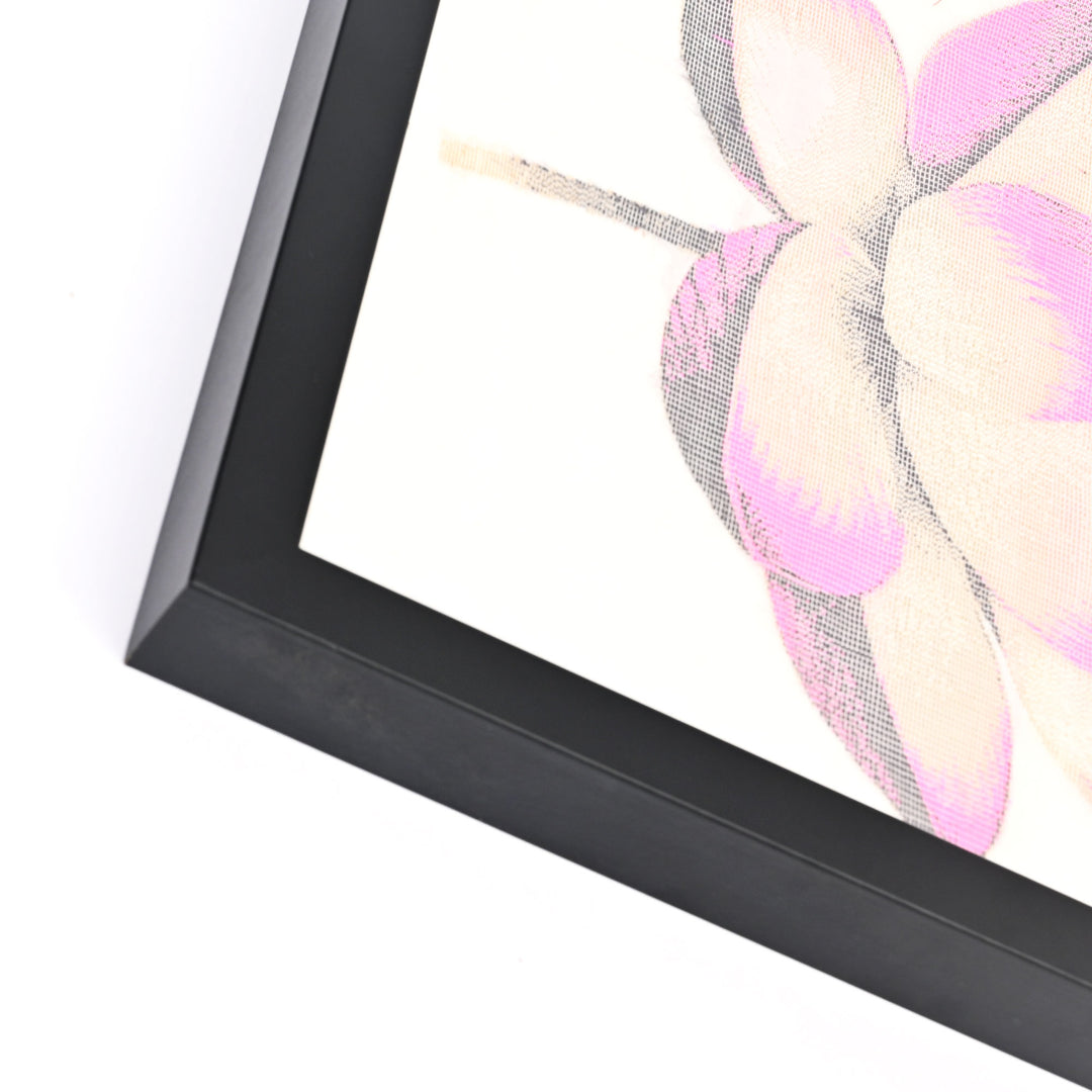 Handcrafted Lotus Wall Art with Frame | Traditional Textile Wall Art